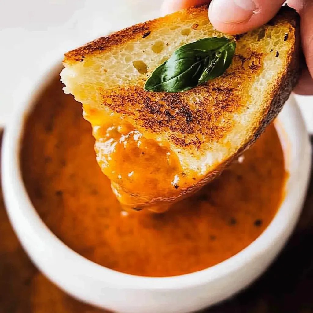 Geröstete Tomaten-Basilikum-Suppe