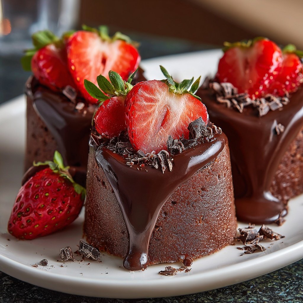 Valentinstag Desserts mit Schokolade