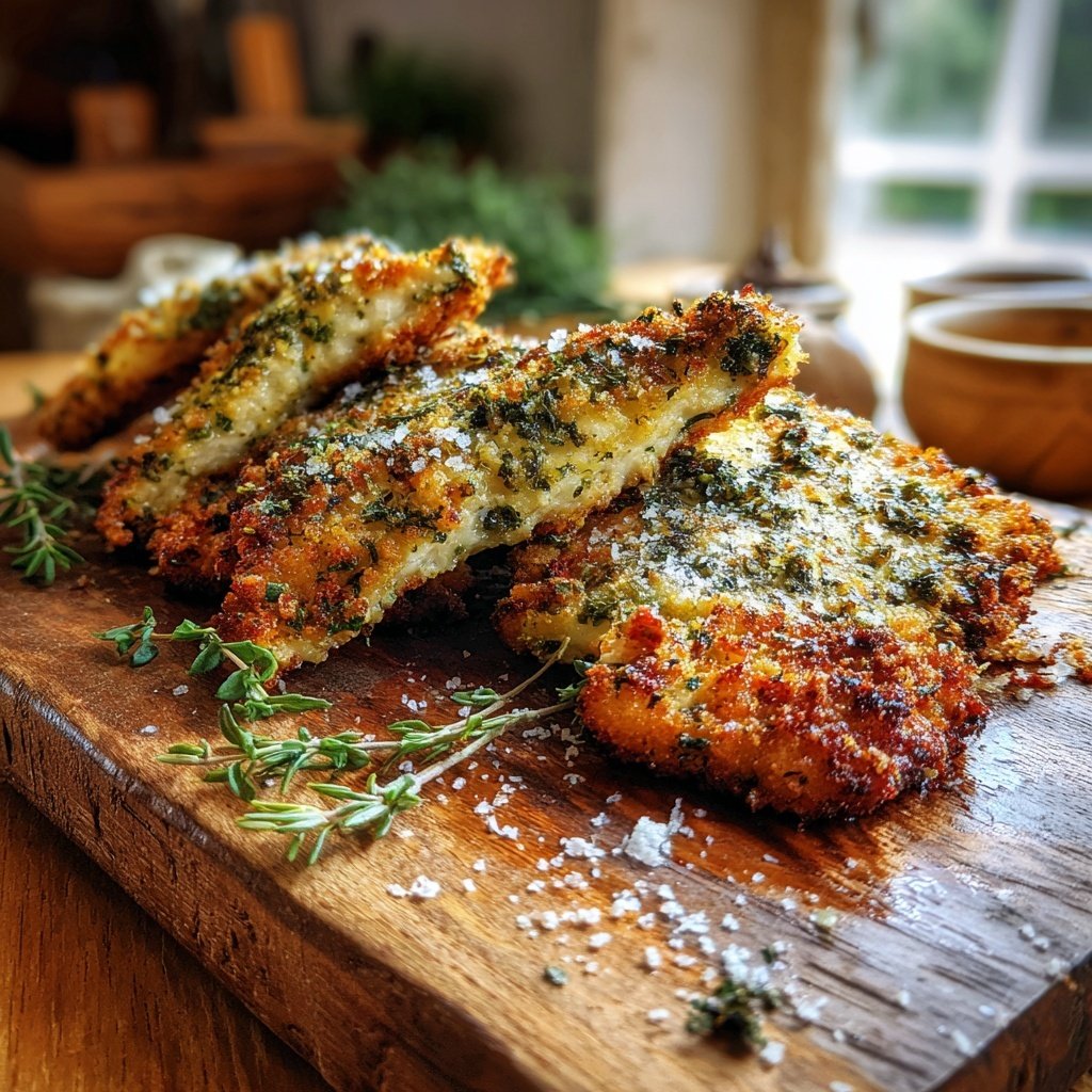 Gegrilltes Putenschnitzel Mit Kräuterkruste