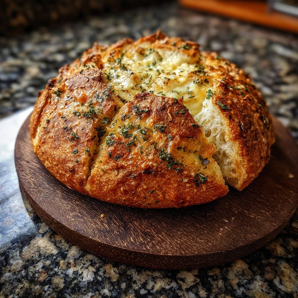 Zupfbrot Mit Käse Und Kräutern