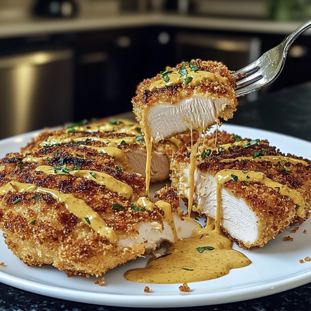 Hähnchenbrust mit Senfsauce