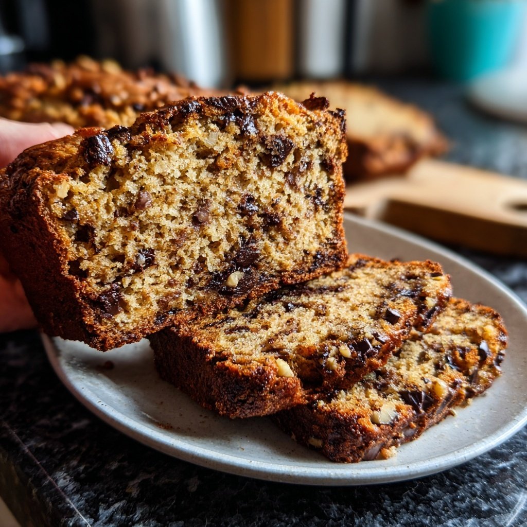 Bananenbrot mit Kakao