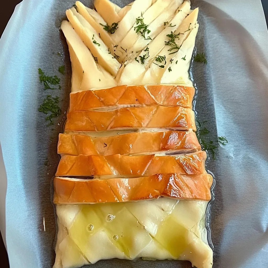 Lachsstrudel mit Blätterteig