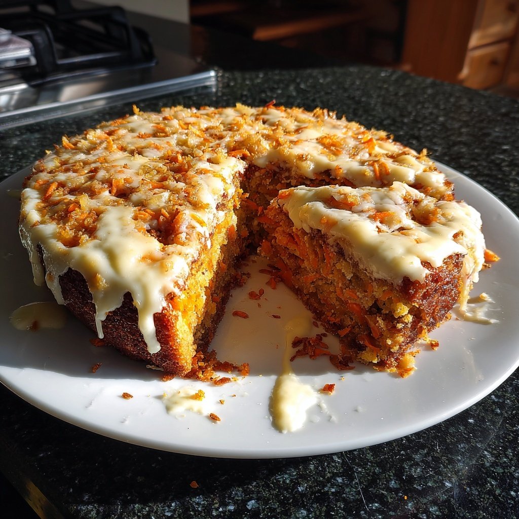 Karottenkuchen Mit Frischkäse Topping