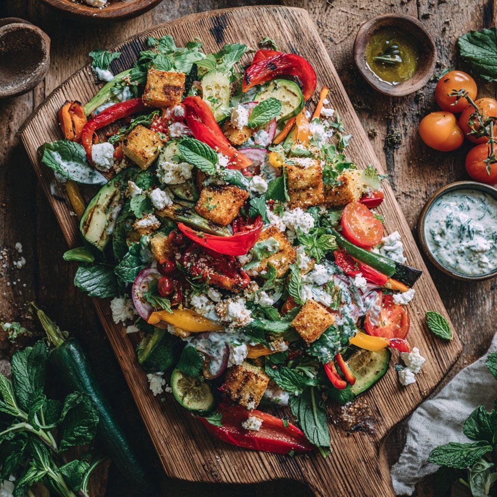 Salat Zum Grillen Mit Joghurtsauce