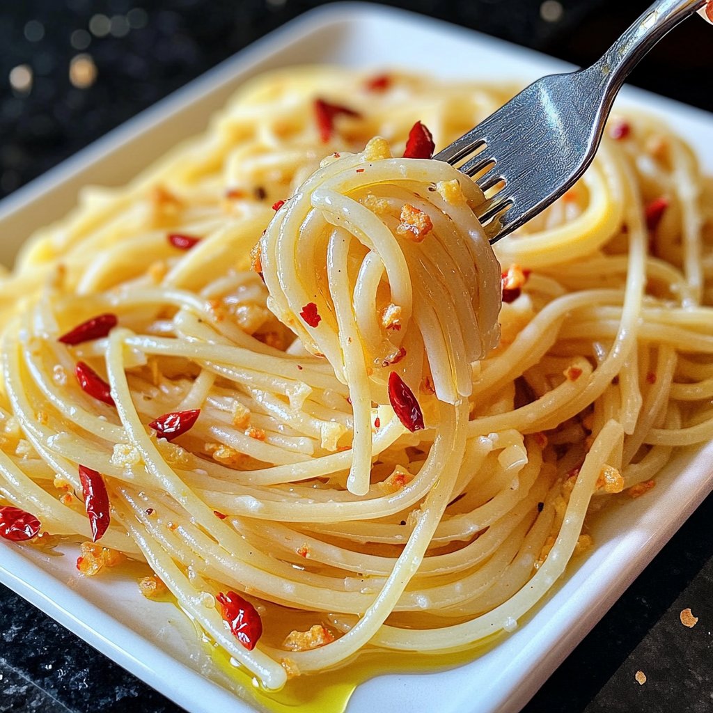 Spaghetti Aglio e Olio mit Chili