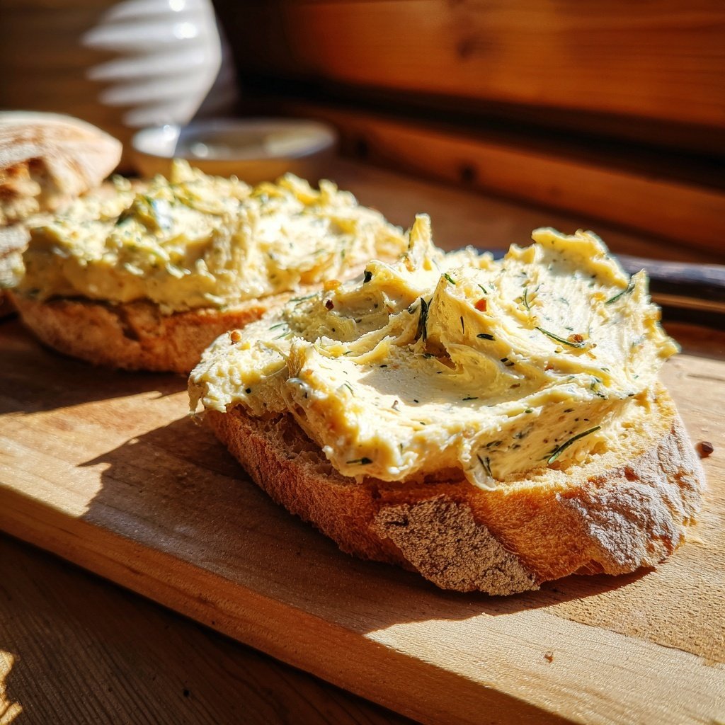 Kräuterbutter Mit Pfeffer Und Meersalz