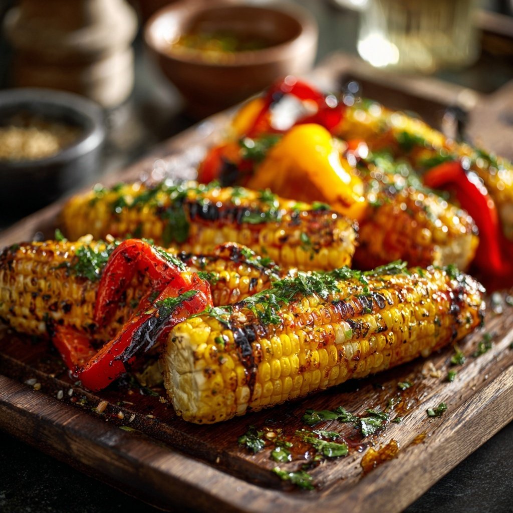 Grill Beilagen Mit Mais Und Paprika