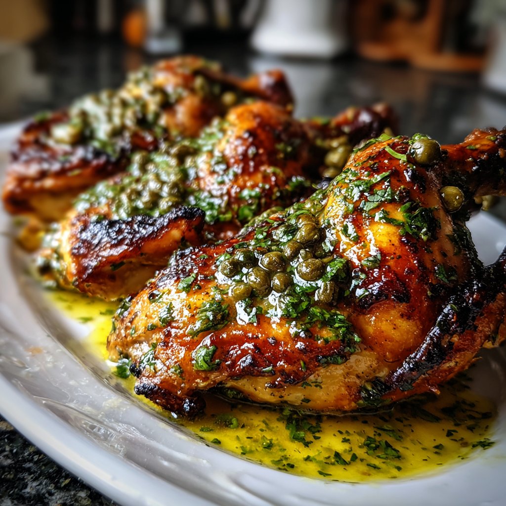 Hähnchen mit Zitronen-Kapern-Sauce