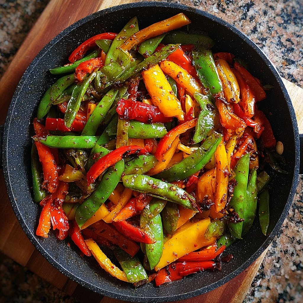 Asiatische Gemüsepfanne mit Chili